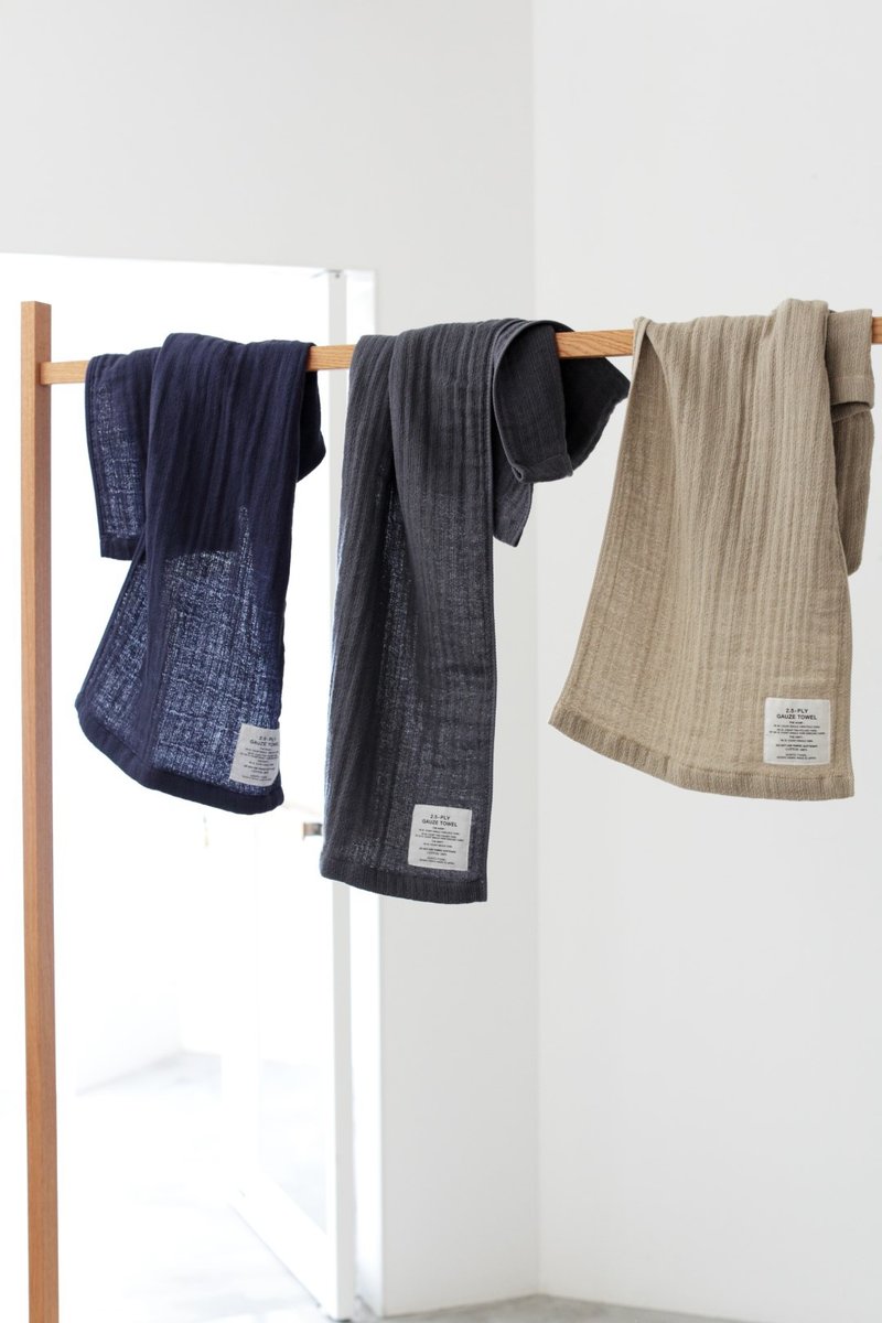 日本制 2.5-PLY GAUZE 100% 有机棉  围巾 by SHINTO TOWEL - 毛巾浴巾 - 棉．麻 多色