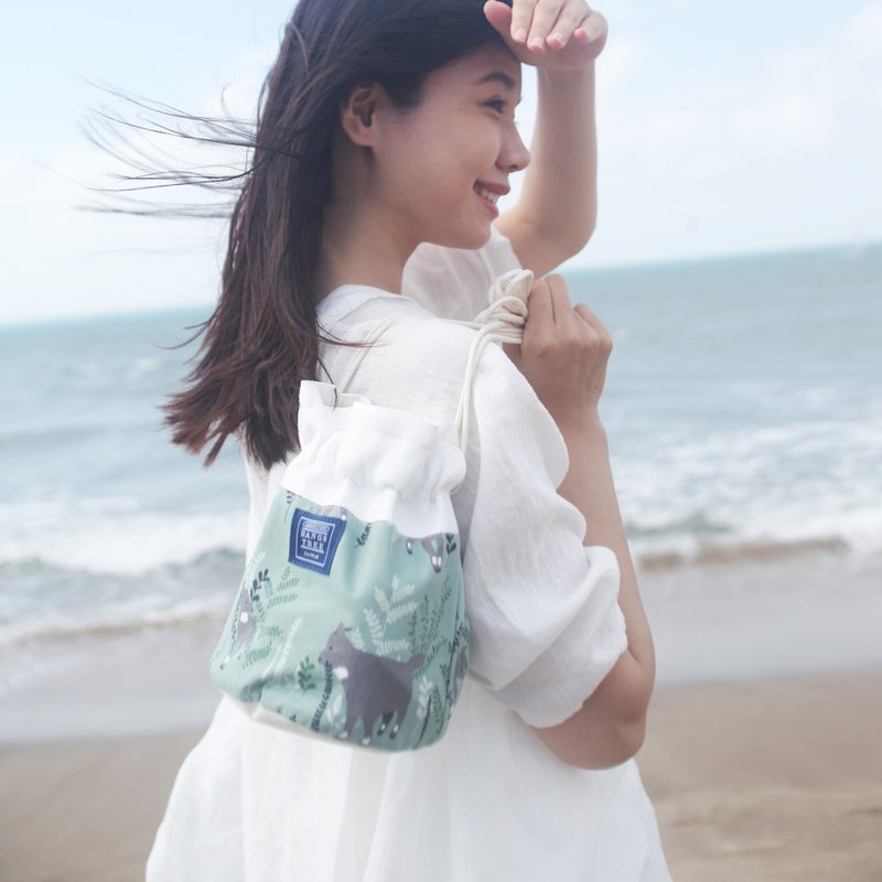 侧背水桶包 _ 山羊先生  (现货供应中) - 侧背包/斜挎包 - 棉．麻 绿色