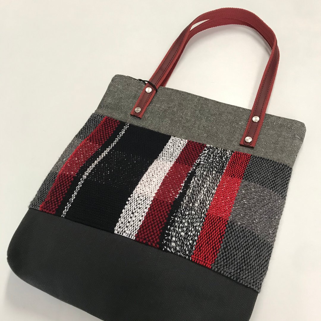 手工织布文件袋/肩背包/tote bag - 侧背包/斜挎包 - 棉 多色