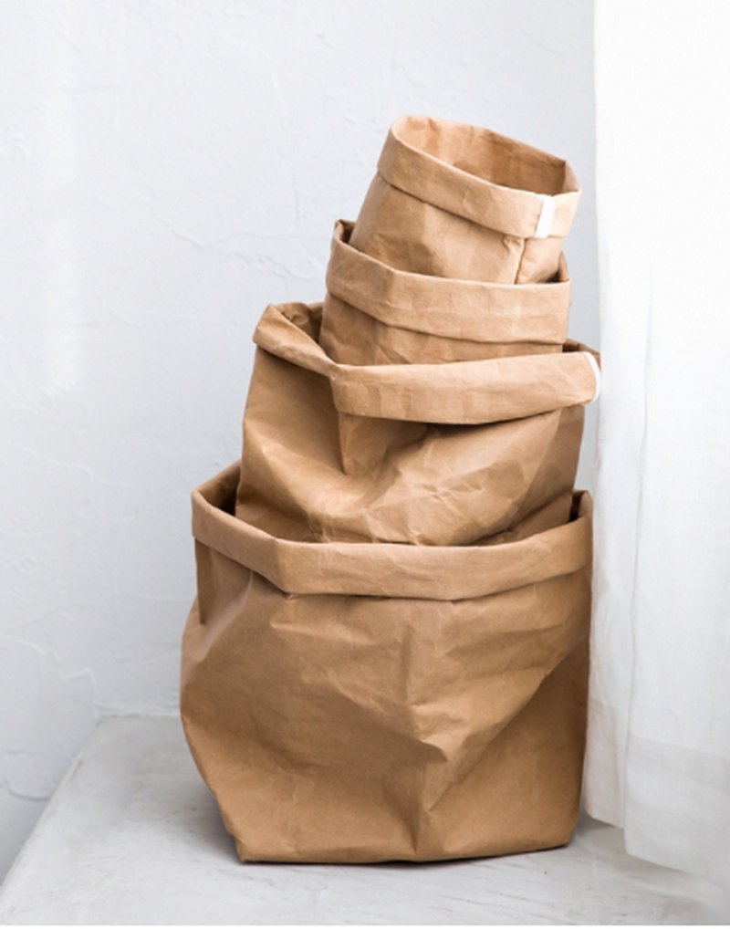 现货 l  德国进口可水洗纸 环保纸袋收纳袋 - 收纳用品 - 纸 卡其色