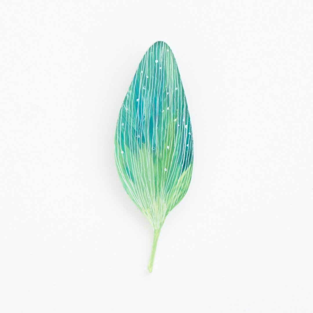 Picture of brooch [leaf] - 胸针 - 压克力 绿色