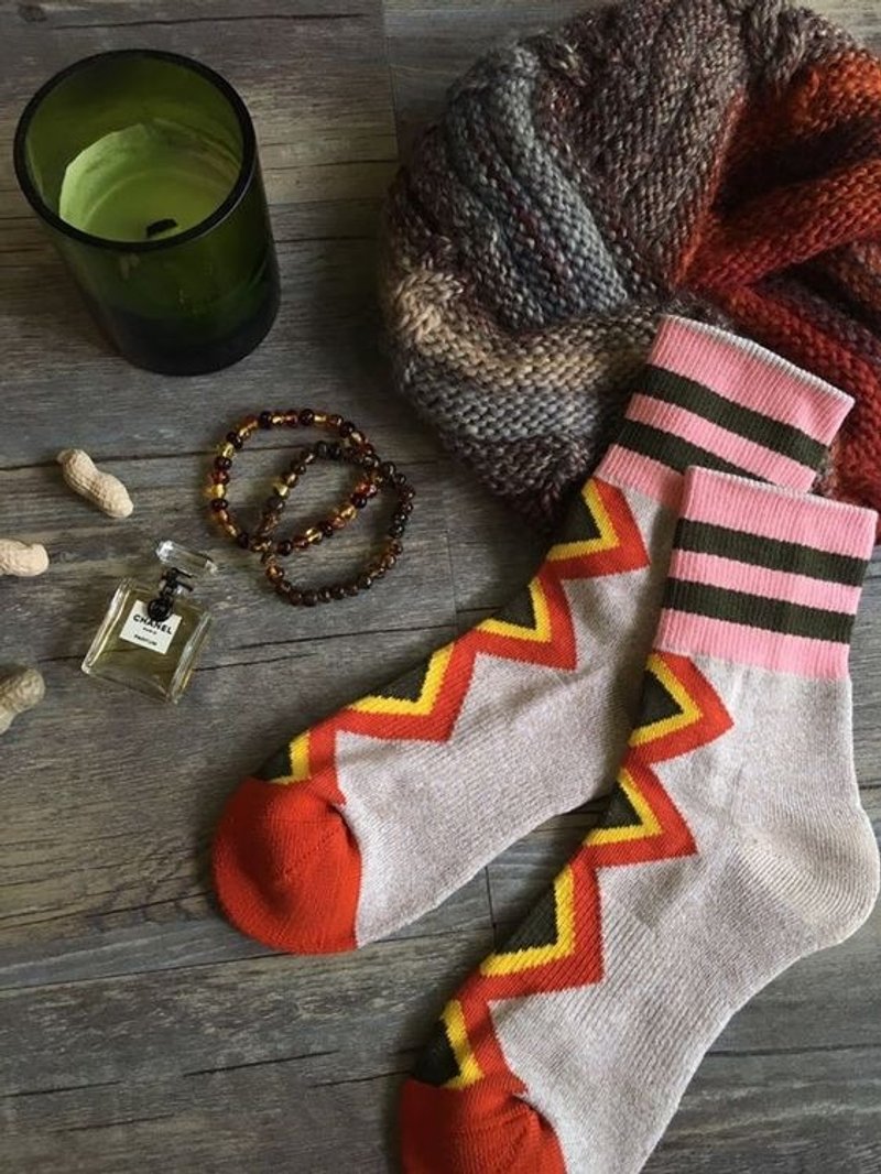 GillianSun Socks Collection 【HOT 热销款】1610PK_Taco - 袜子 - 棉．麻 红色