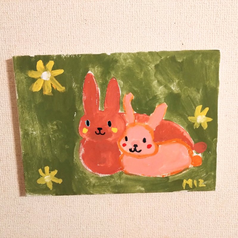 原图，独一无二的亲子兔 - 海报/装饰画/版画 - 其他材质 