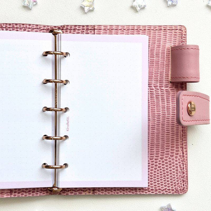 4mm 点状方格补充内页 (Micro 5 尺寸) - 笔记本/手帐 - 纸 多色