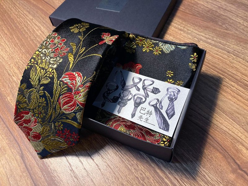 灿烂的永恒 领带 / 套餐 Neckties - 领带/领带夹 - 聚酯纤维 黑色