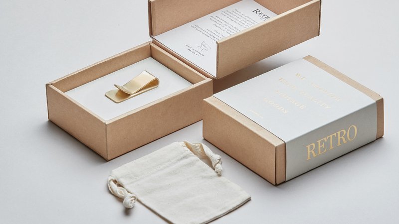 【定制化礼物】Brass Clip 黄铜钞票夹 小量定制化敲字服务 - 其他 - 铜/黄铜 卡其色