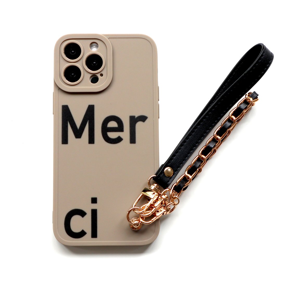 Merci 苍灰卡其手链手机壳 - 手机壳/手机套 - 塑料 卡其色