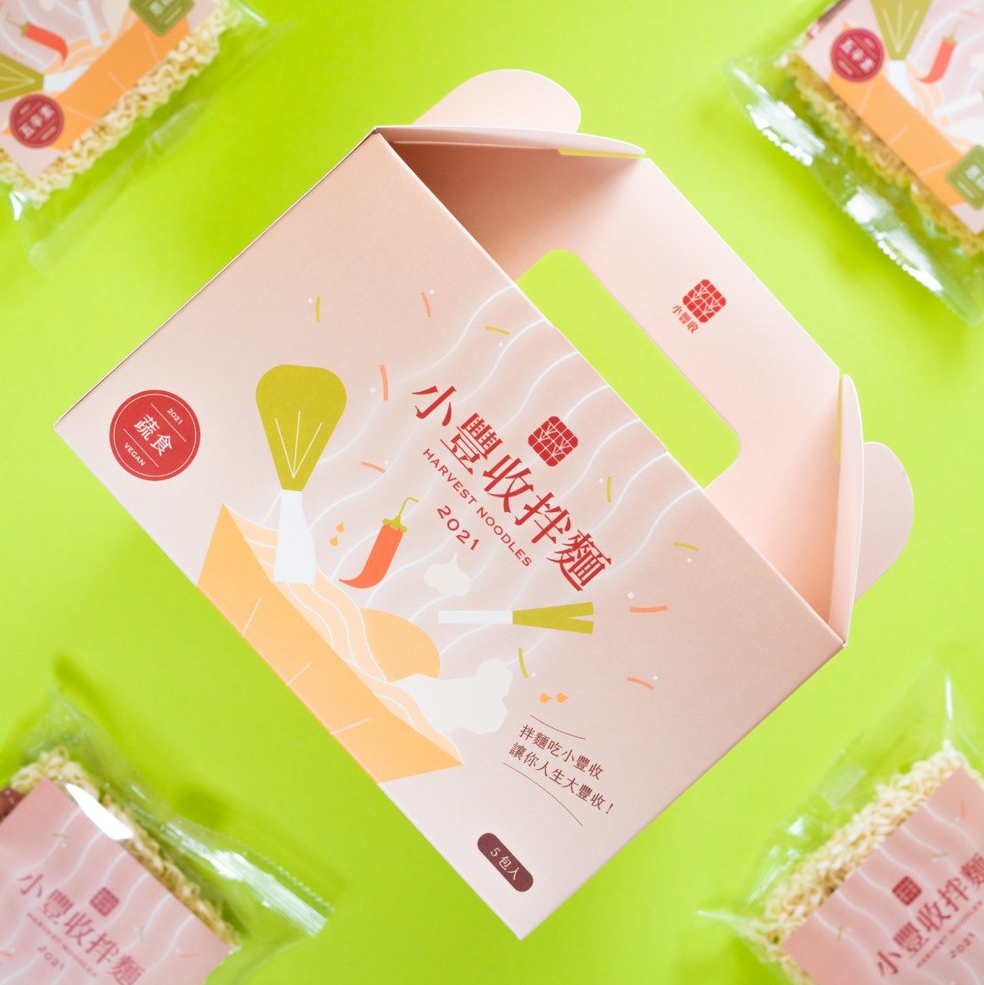 小丰收拌面 - 葱蒜口味 蔬食 五辛素 - 面/面线/米粉 - 其他材质 绿色