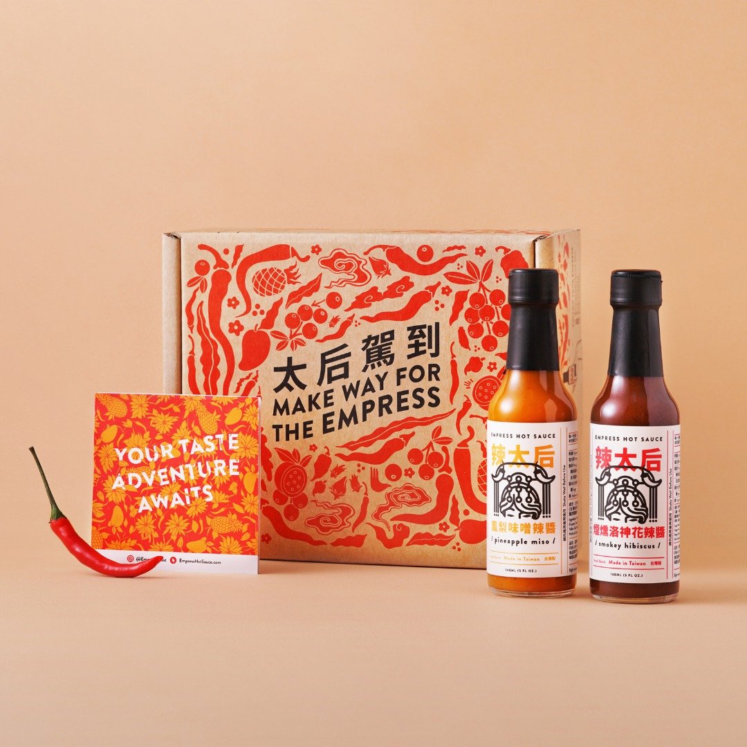 【两入优惠】无油低卡 - 小辣两瓶辣酱组 (凤梨味噌、烟熏洛神) - 酱料/调味料 - 玻璃 