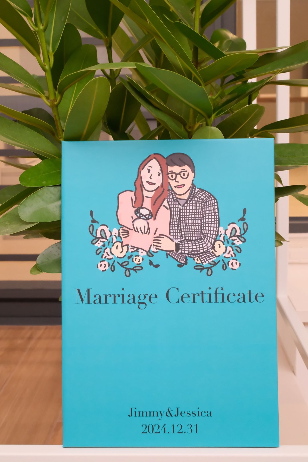 全定制化 婚礼书约&书约夹组 似颜绘 にがおえ - 婚礼誓言书 - 纸 