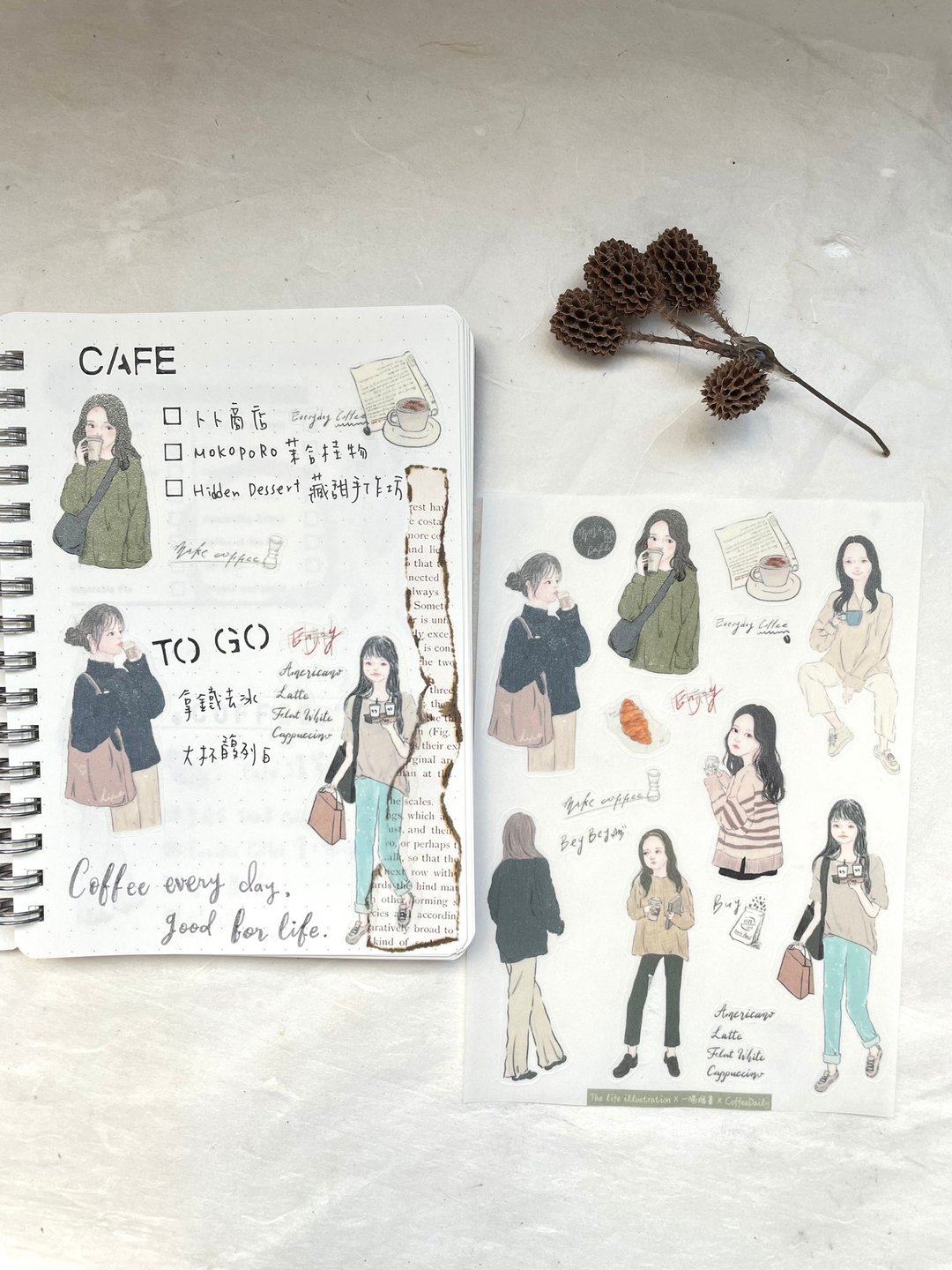 CoffeeDaily - 贴纸 - 纸 