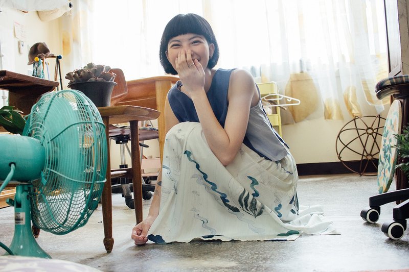 芙蓉朵 | 子夜的小河裙 - 裙子 - 棉 蓝色