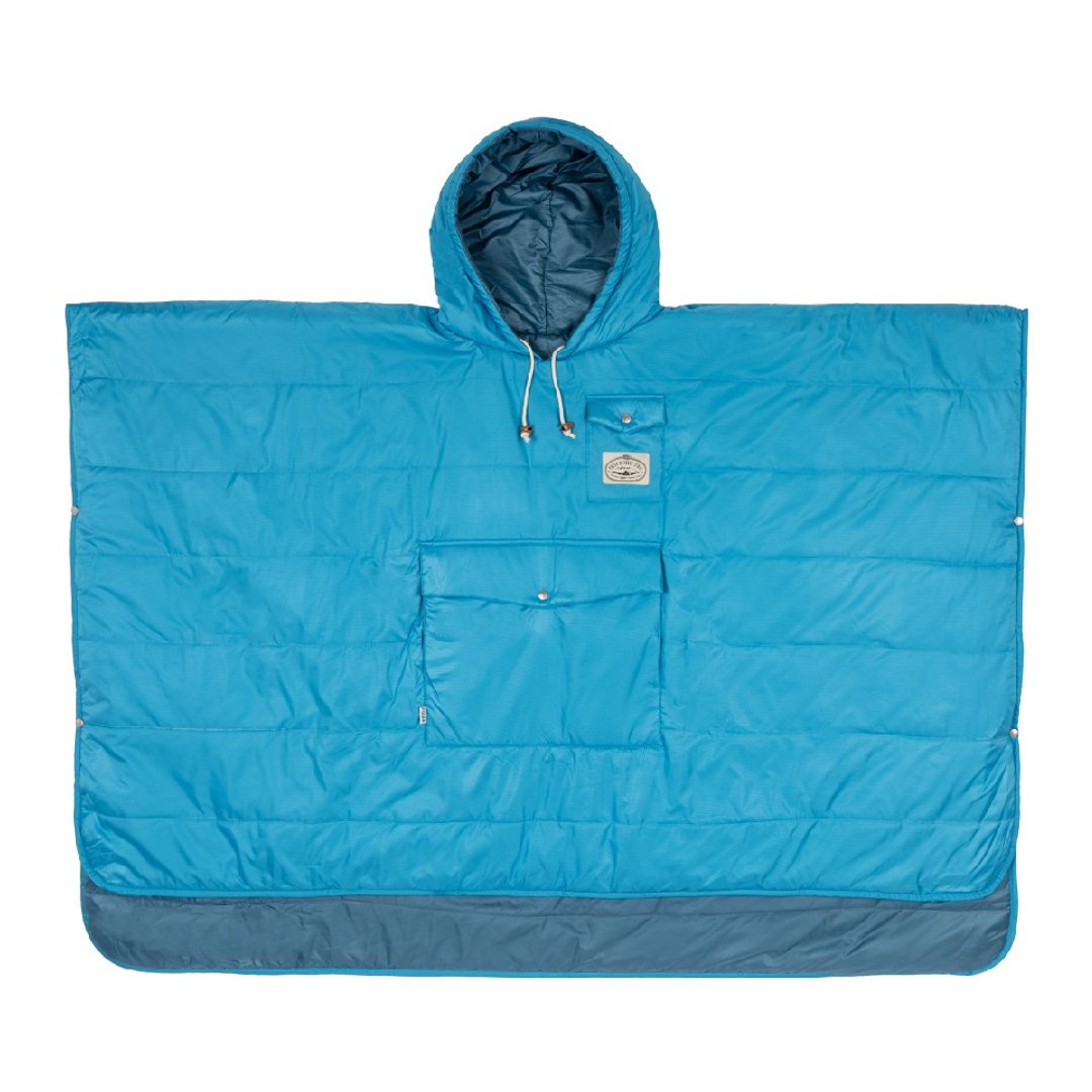 POLER REVERSIBLE CAMP PONCHO 双面睡袋式斗篷 / 湖水蓝 - 露营用品 - 其他材质 蓝色