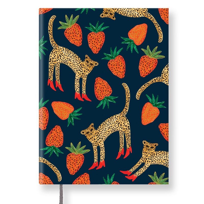 7321-BBH万年历(无时效)-爱吃草莓的豹,73D71743 - 笔记本/手帐 - 纸 红色