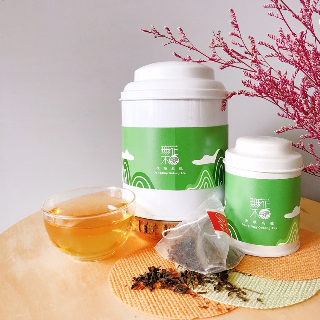 【无花不茶】经典原味茶-冻顶乌龙—3g三角茶包x10入_大圆罐装 - 茶 - 新鲜食材 绿色
