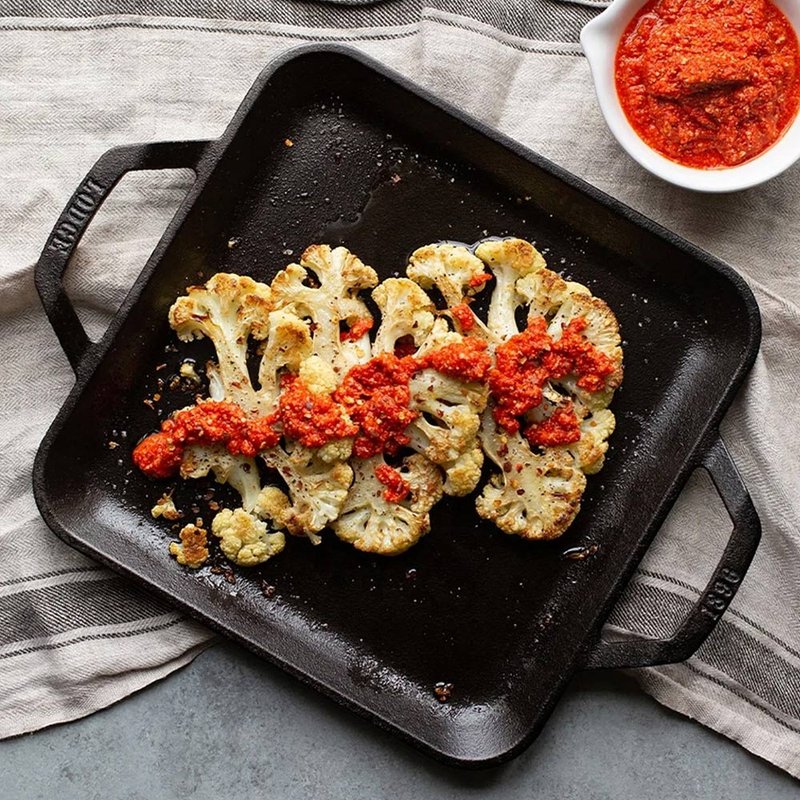 美国LODGE 主厨系列 美国制双耳方形铸铁平底煎烤盘-28cm - 厨房用具 - 其他金属 黑色