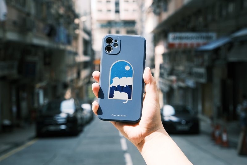 月球下的塞拉利昂 防摔手机壳 iPhone Case - 手机壳/手机套 - 塑料 蓝色
