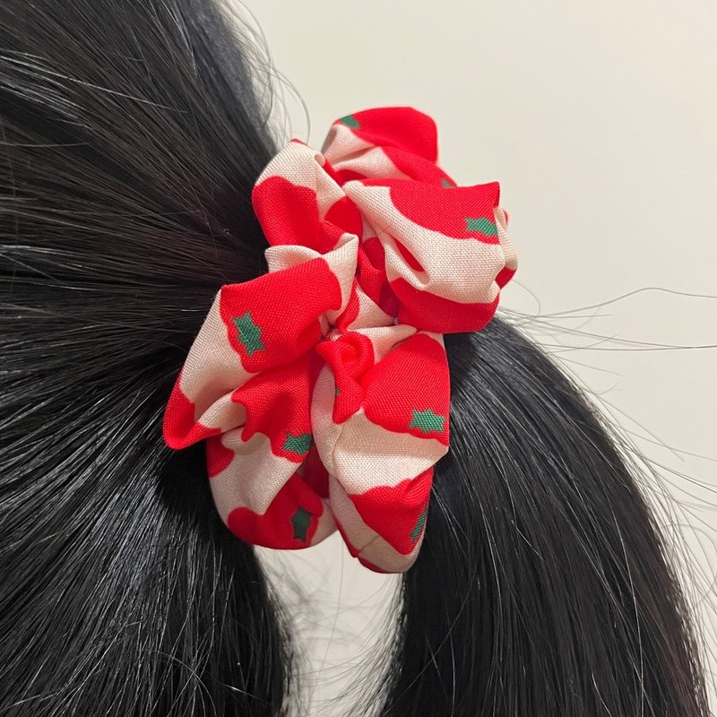 台湾手工制造 大肠发圈 阿美族车轮茄印花 - 发饰 - 聚酯纤维 