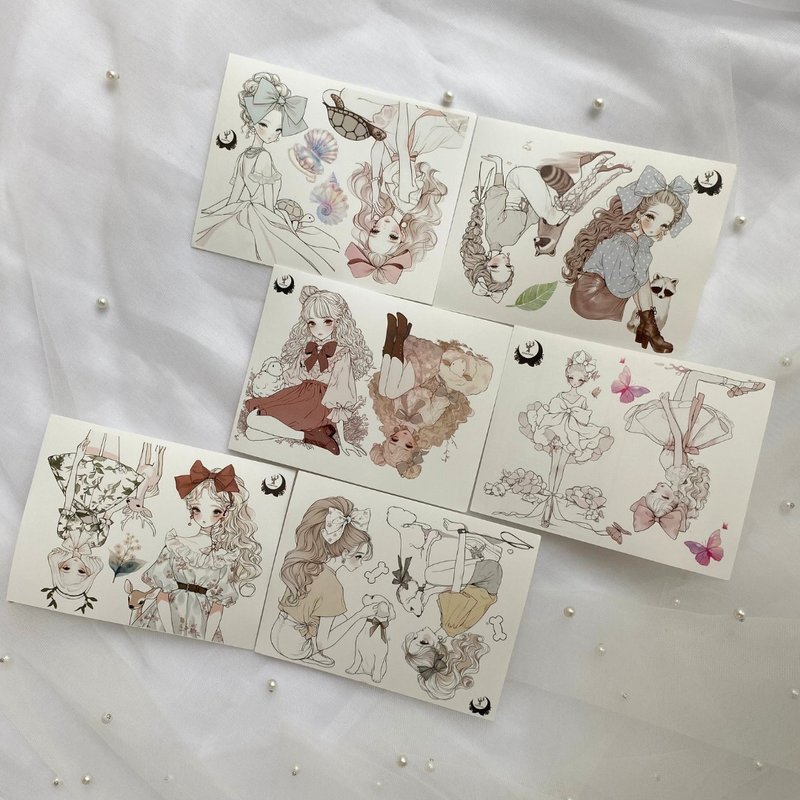 animal sketches set B 可选道林纸 雾面铜版纸 - 贴纸 - 纸 