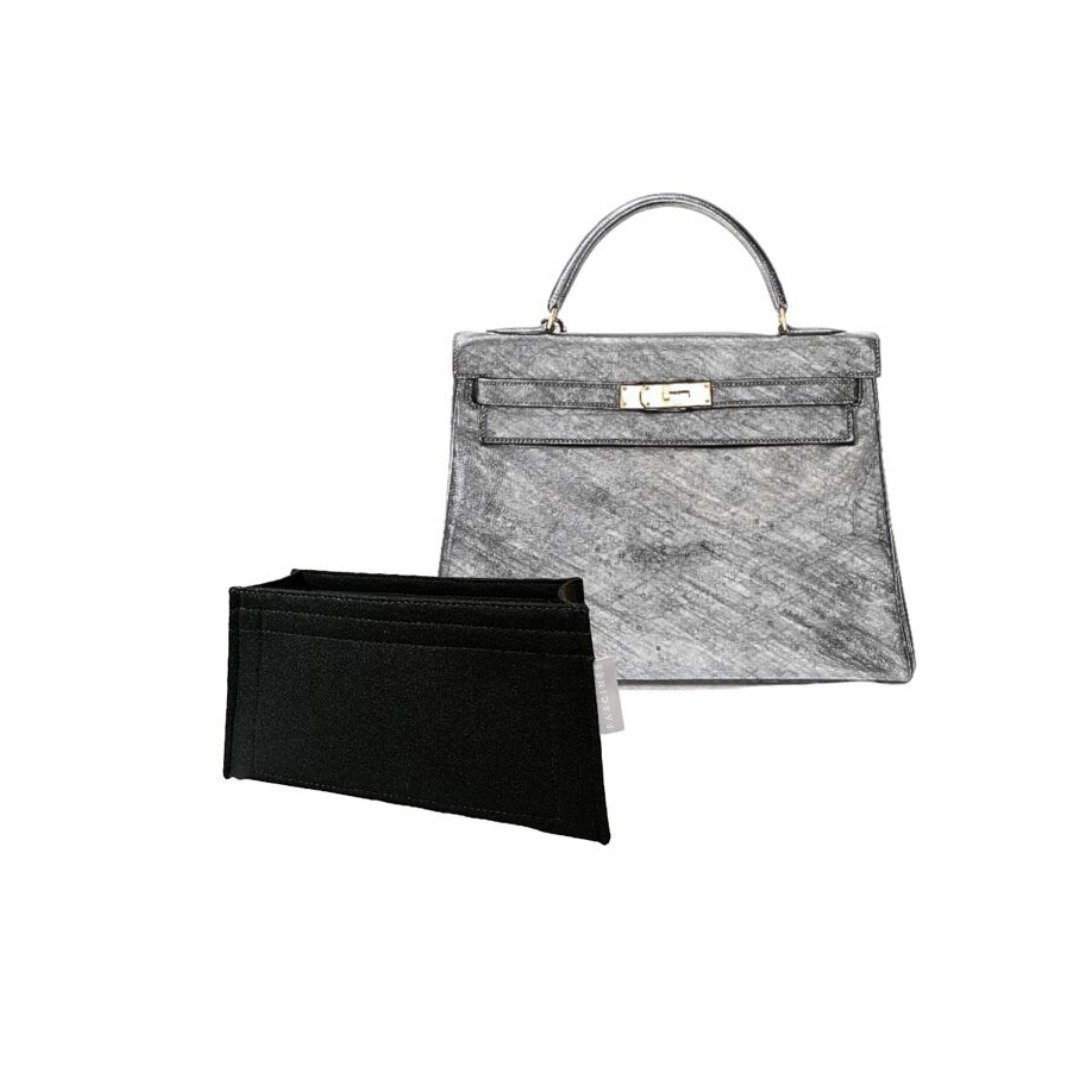 【香港制造|韩国绒布】手制内袋 Hermes-Kelly 32cm Retourne - 化妆包/杂物包 - 其他材质 多色