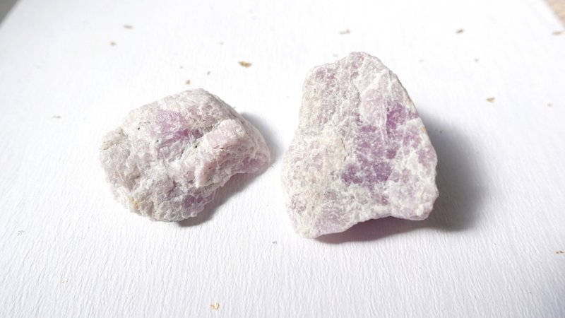 紫锂辉原矿 - 摆饰 - 水晶 粉红色