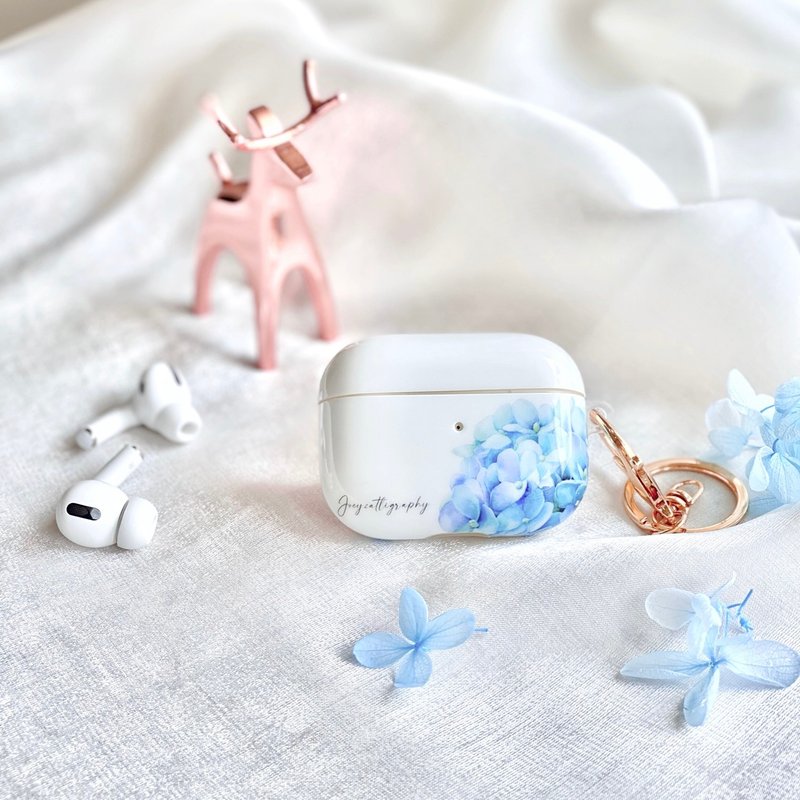 AirPods 3代 新款 蓝牙耳机保护套 保护壳 耳机壳 原创设计 绣球 - 耳机收纳 - 塑料 透明