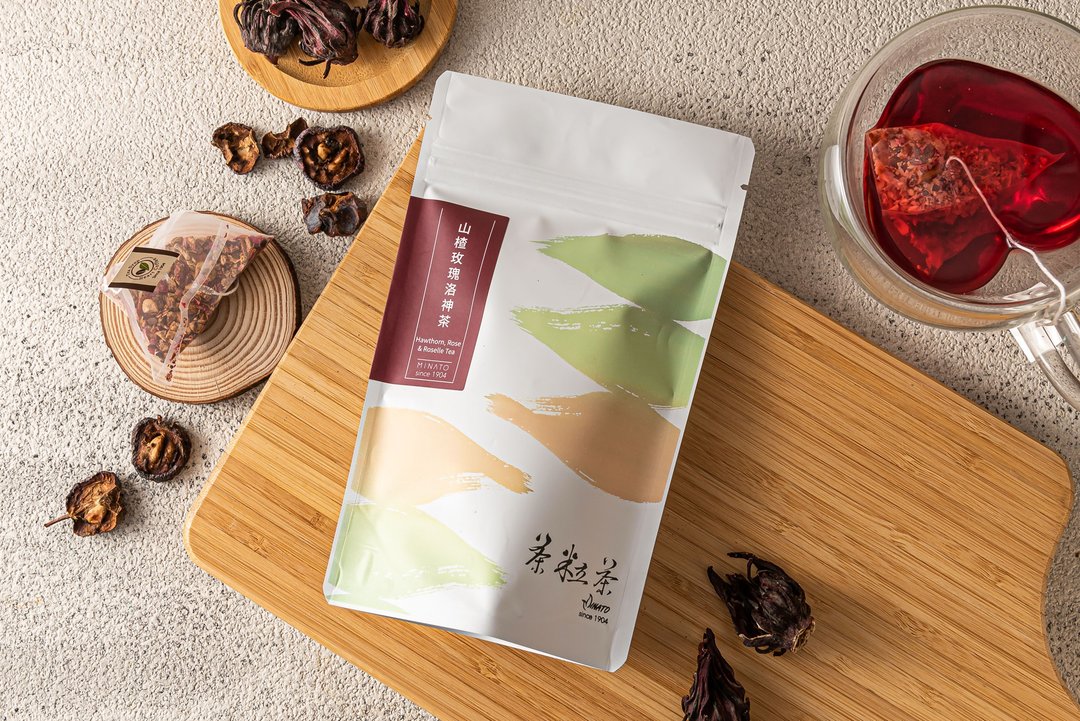 【茶粒茶】山楂洛神玫瑰茶(8入/袋)  无咖啡因 - 茶 - 新鲜食材 橘色