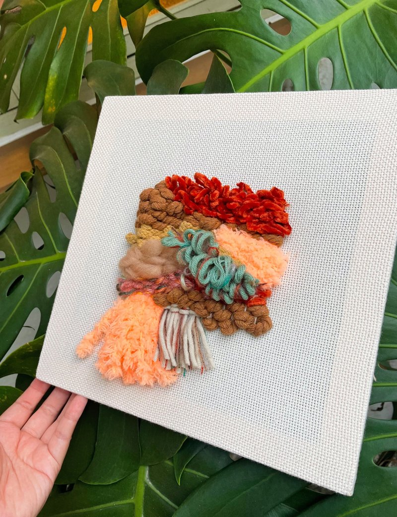 实体 | 台北  | 设计师的家 手作布框梭织画 基础织布 居家装饰 - 编织/羊毛毡/布艺 - 棉．麻 