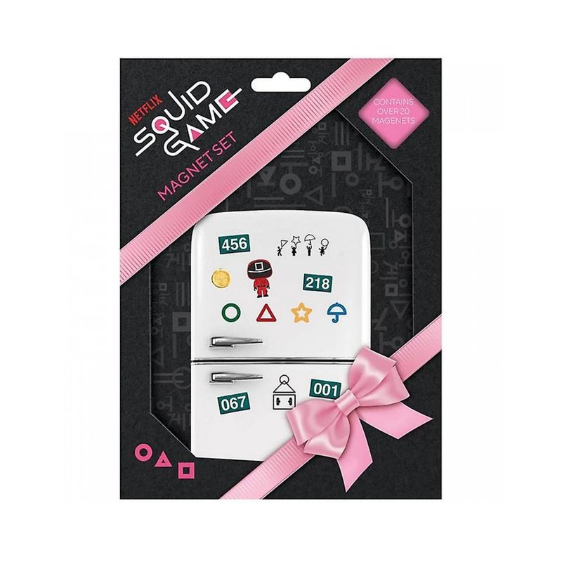 英国官方授权鱿鱼游戏冰箱磁铁套组 - 冰箱贴/磁贴 - 其他材质 