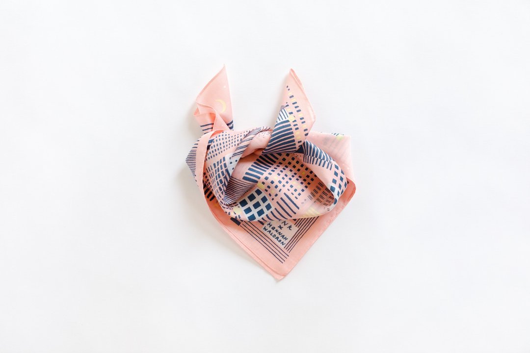 Tokyo Sakura Furoshiki - 丝巾 - 棉 粉红色