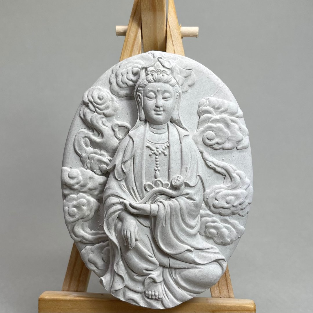 清水模软装设计 佛像摆饰(七) 香氛摆件 水泥软装 附木架 - 摆饰 - 水泥 灰色