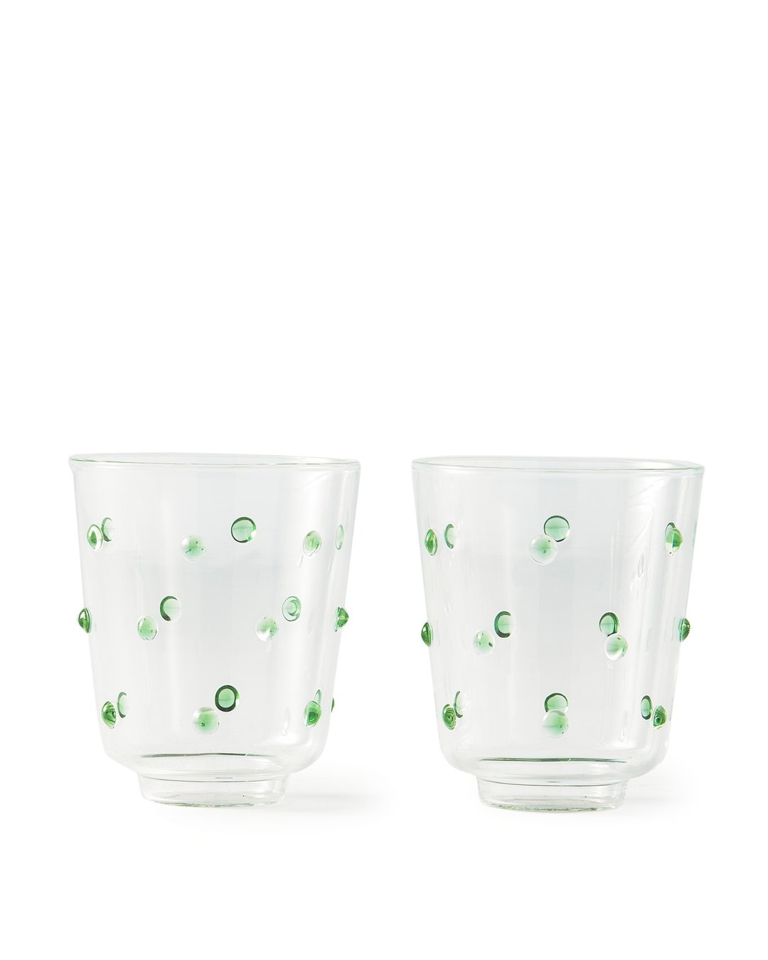 诺布点点玻璃杯-两件组 Olive Green【POLSPOTTEN】 - 玻璃杯 - 玻璃 绿色