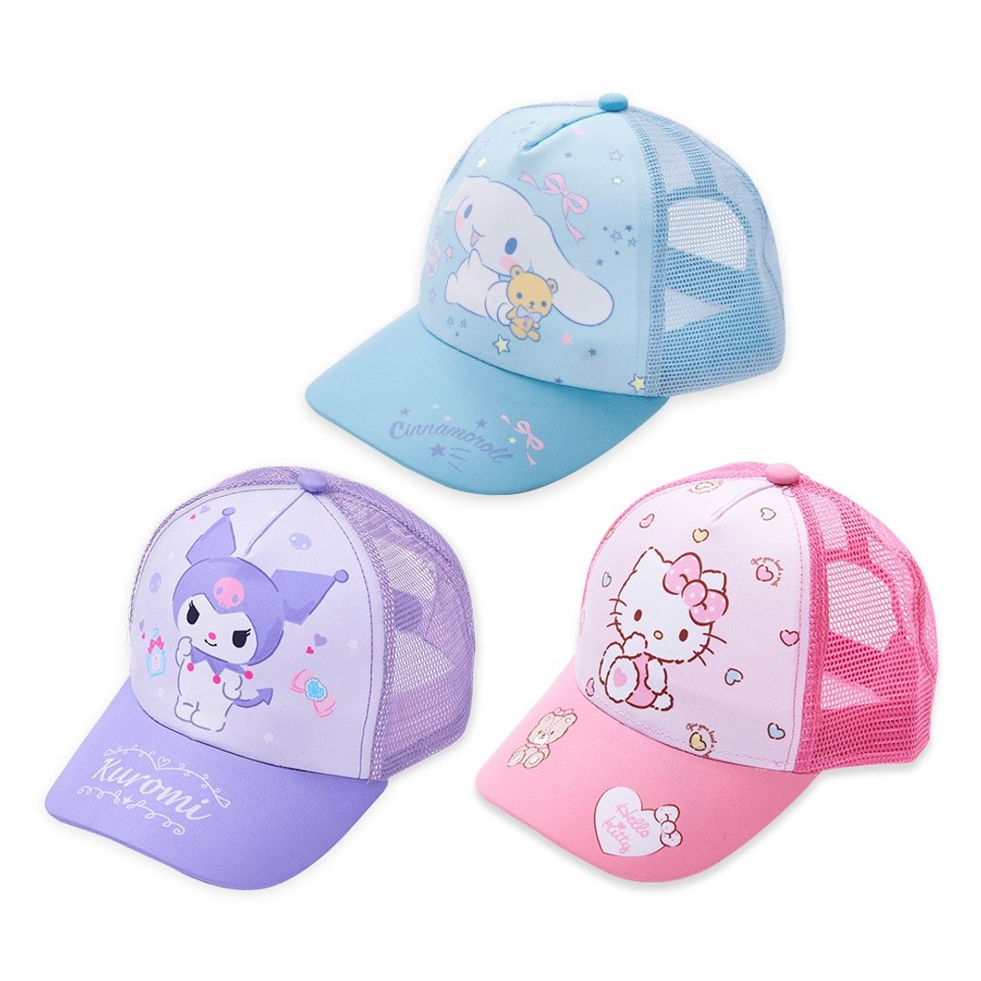【ONEDER旺达】三丽鸥酷洛米童帽 大耳狗网帽 Hello Kitty棒球帽 - 帽子 - 其他材质 