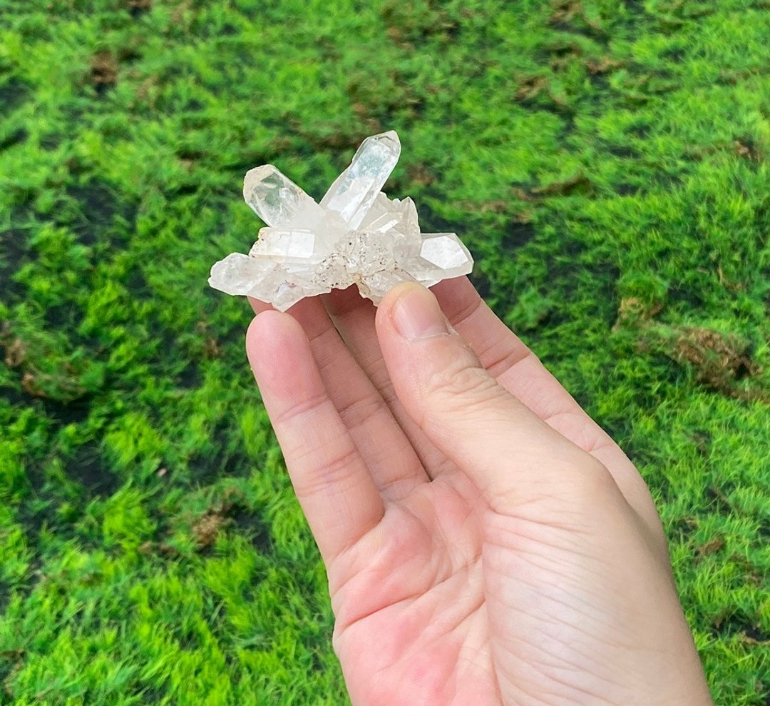 天然原矿能量白水晶簇 消磁净化 疗愈 开运 净化 - 摆饰 - 水晶 白色