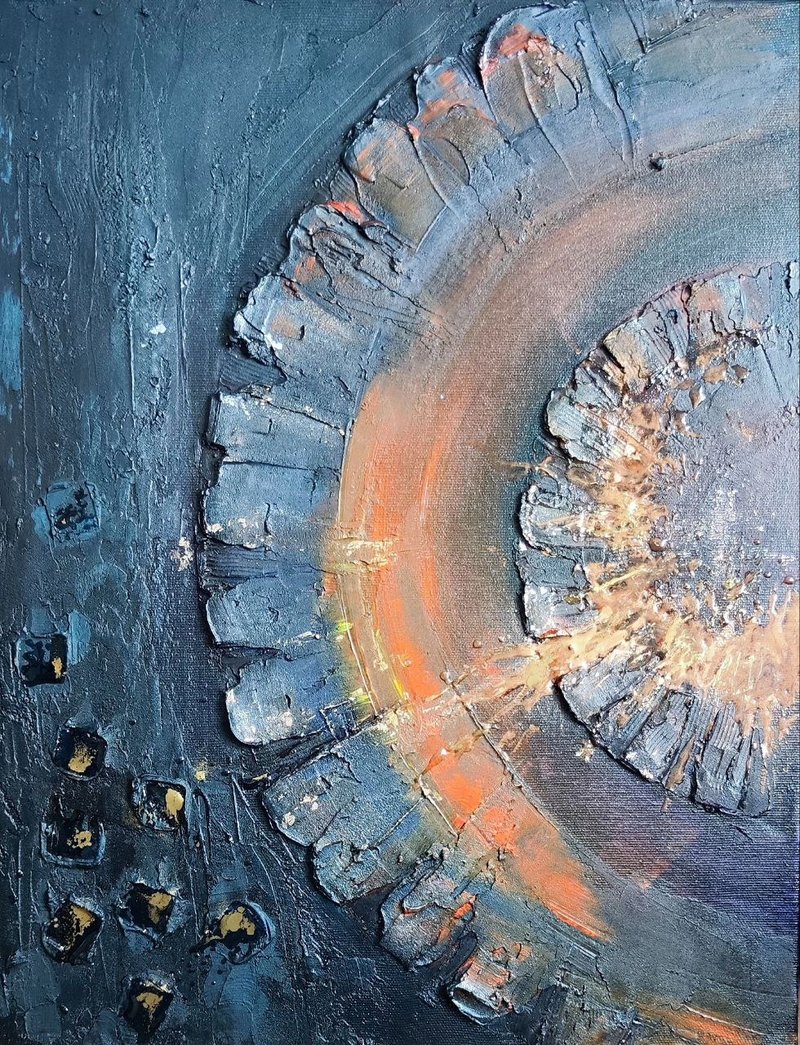 抽象绘画原创艺术蒸汽朋克元素内墙艺术家居装饰 - 海报/装饰画/版画 - 其他材质 多色