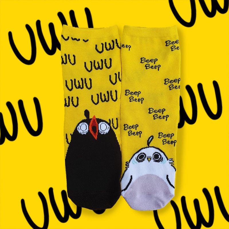 Uwu bird socks - 其他 - 棉．麻 黄色