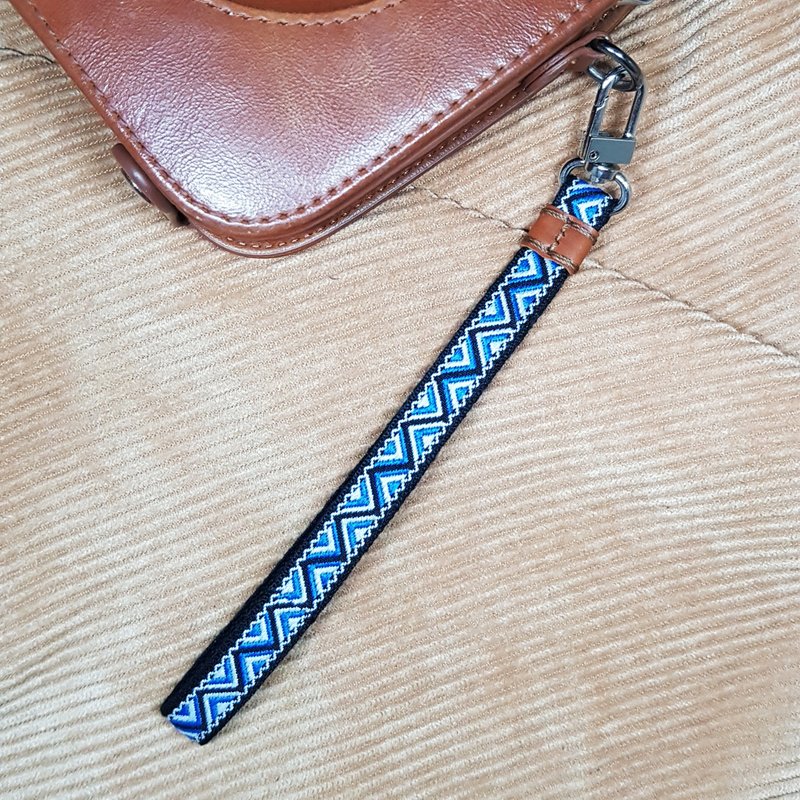 相机绳 相机带 手机绳 手腕带 手绳 吊饰 织带 生日礼物 - 吊饰 - 其他人造纤维 蓝色