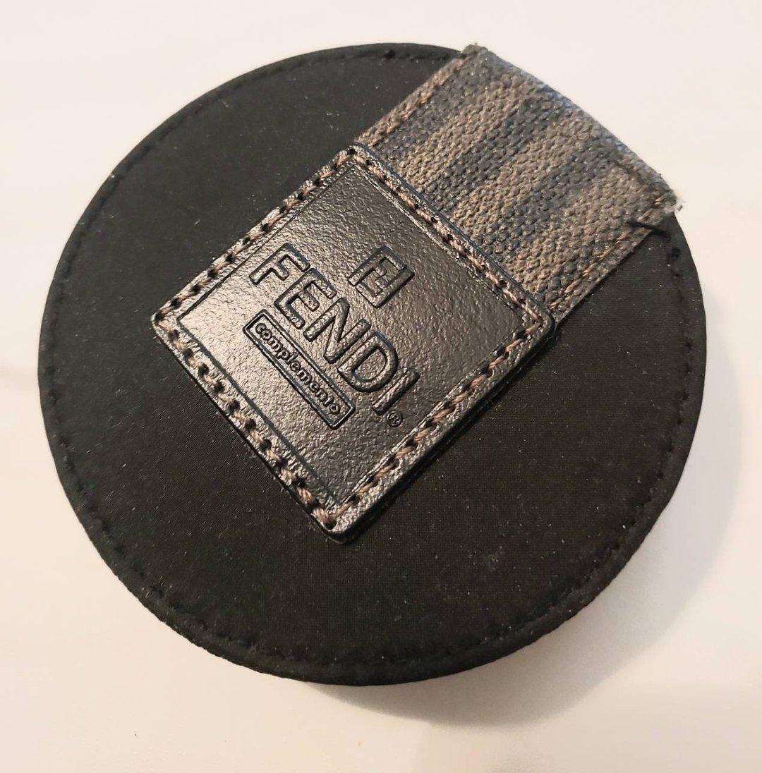 绝版老品 1980's 老意大利 Fendi 芬迪 随身化妆镜包 - 皮夹/钱包 - 其他材质 