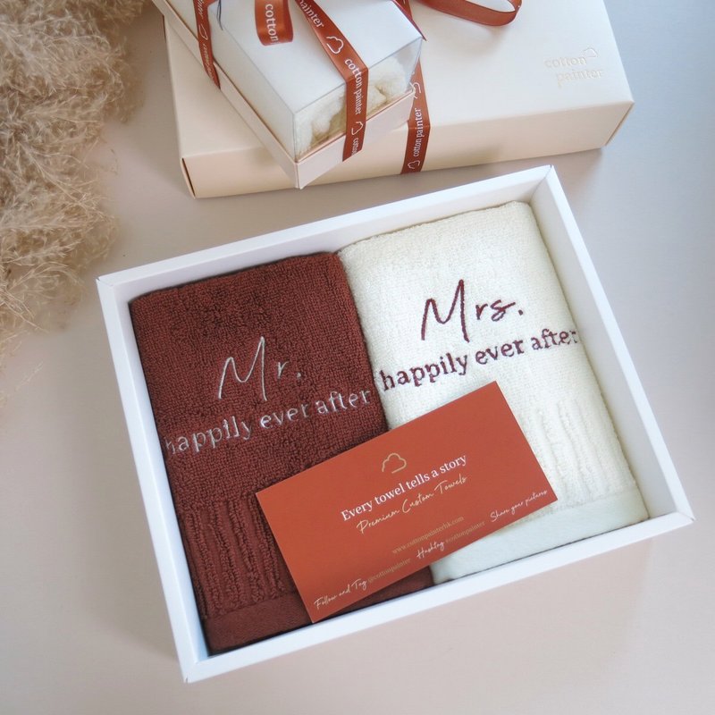 【香港毛巾品牌】定制化绣名毛巾 方巾 面巾 浴巾 100%美国棉制造 - 毛巾浴巾 - 棉．麻 