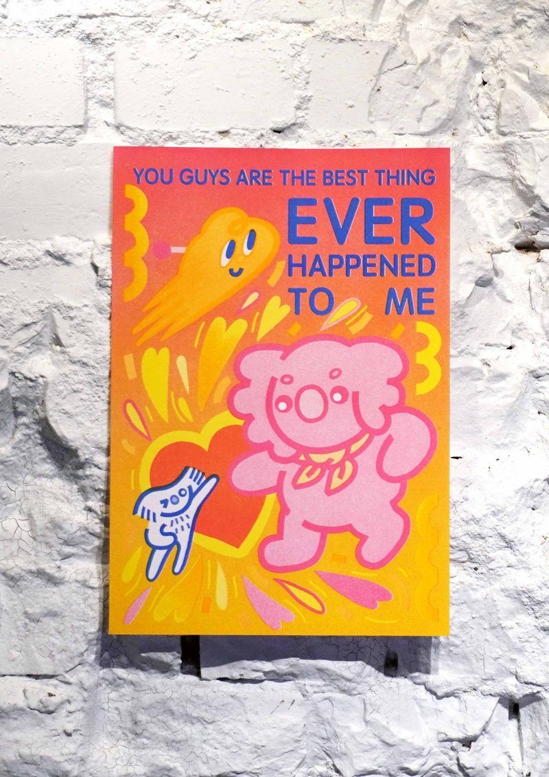 孔版印刷 B5 海报 万用卡 - 卡片/明信片 - 纸 橘色