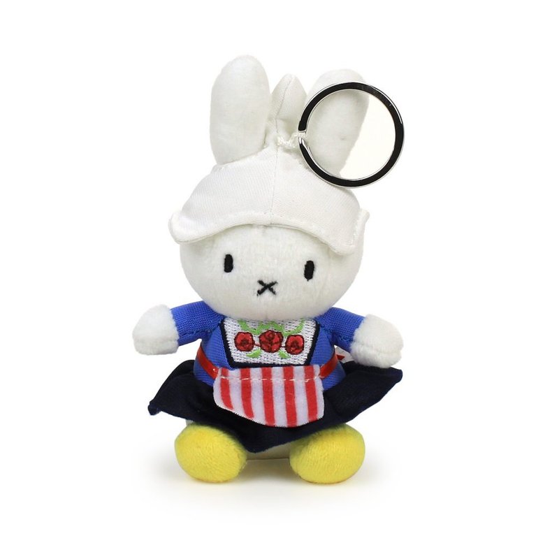 荷兰 Bon Ton Toys | Miffy 米飞兔 钥匙圈 挂饰 吊饰 农妇 10cm - 钥匙链/钥匙包 - 其他材质 蓝色