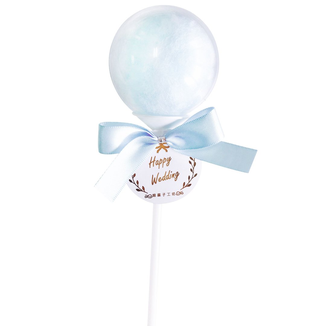 【绵菓子】棉花糖棒棒糖-tiffany蓝(10入/组) 婚礼 派对小物 - 零食/点心 - 塑料 
