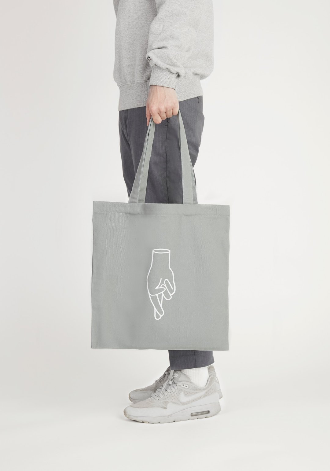 Tote bag : I'm ok (gray) - 公文包/医生包 - 棉 灰色