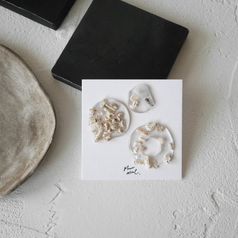 耳环 ピアス / イヤリング  | 海的延伸 no.5 | pinkoi限定 - 耳环/耳夹 - 树脂 透明