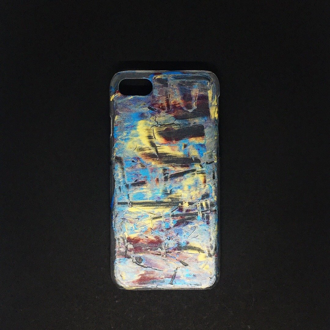Acrylic 手绘抽象艺术手机壳 | iPhone 7/8 |  Crack - 手机壳/手机套 - 压克力 多色