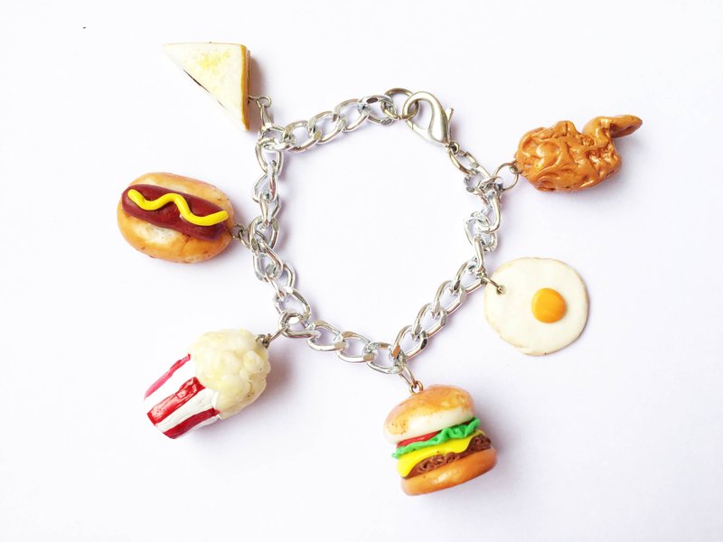 Bracelet set includes 3 - 手链/手环 - 粘土 多色