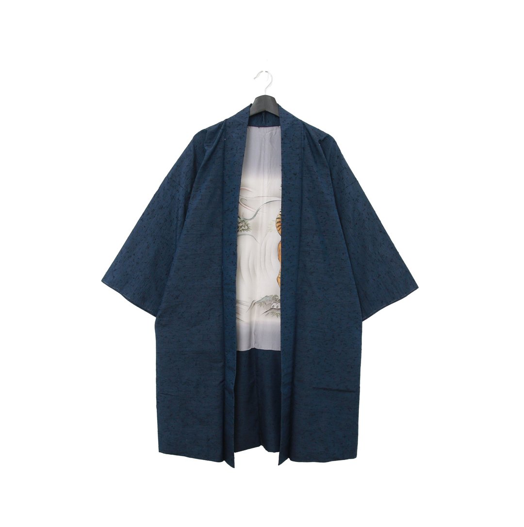 Back to Green-日本男款羽织 云雾龙与虎  /vintage kimono - 男装外套 - 丝．绢 