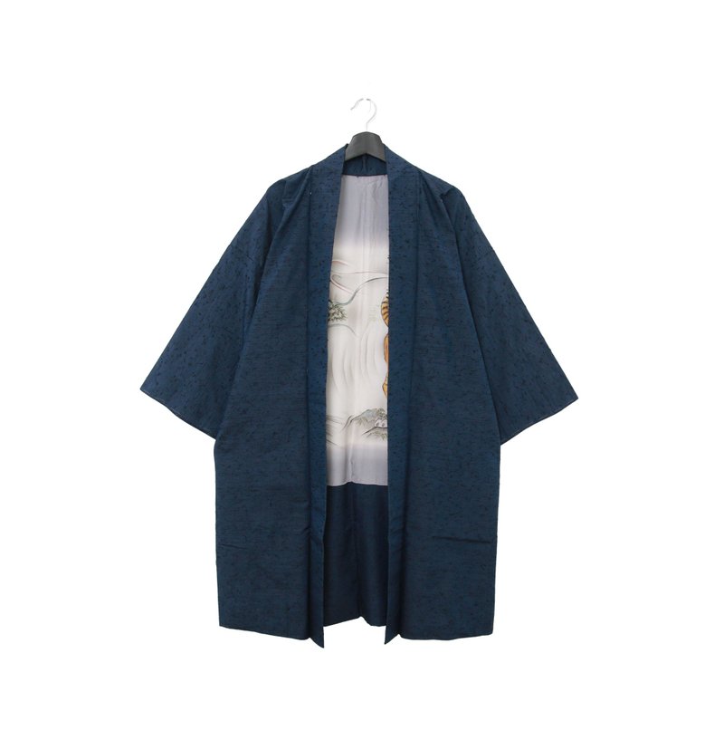 Back to Green-日本男款羽织 云雾龙与虎  /vintage kimono - 男装外套 - 丝．绢 