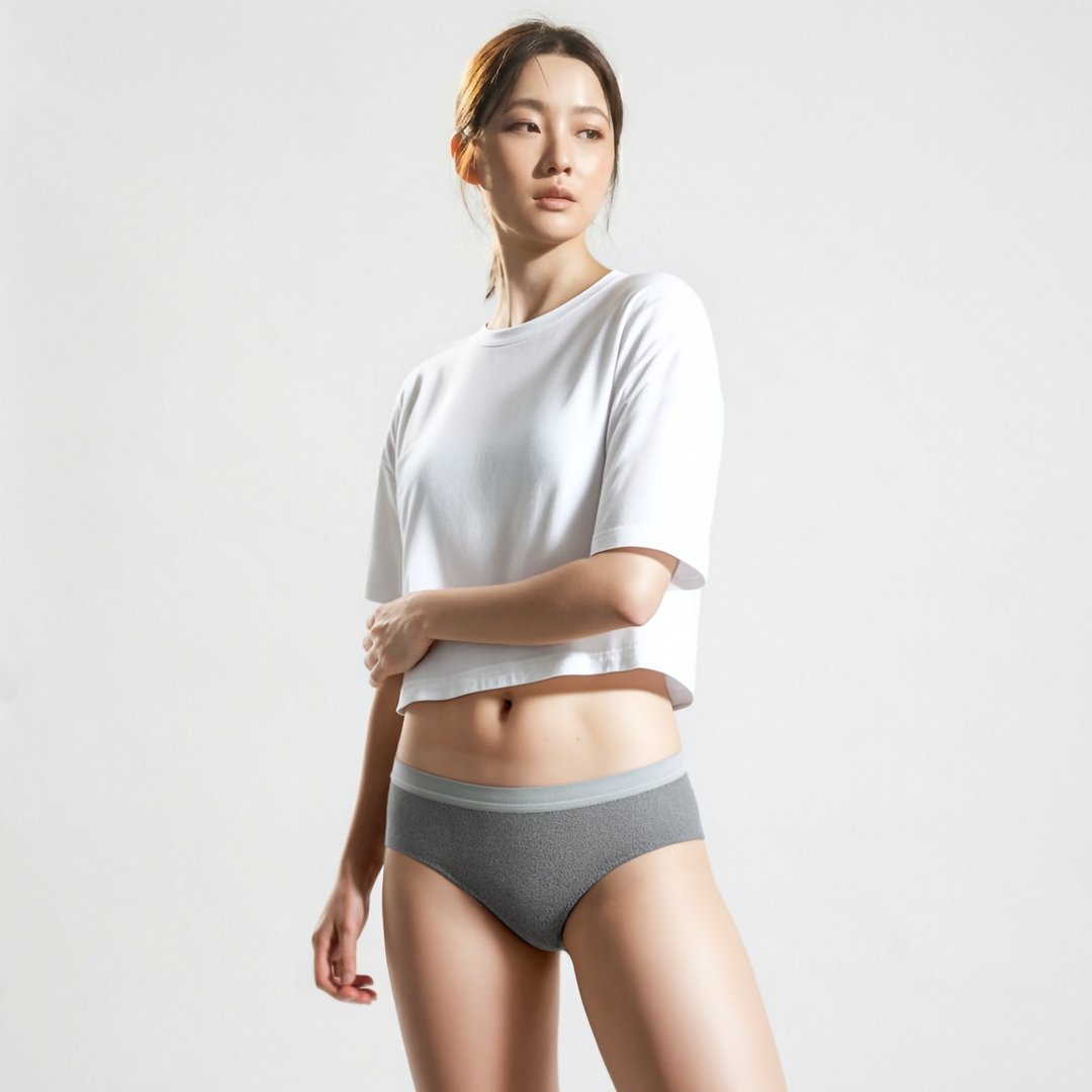 瞬凉 吸湿排汗 透气 抑菌 Airy 轻劲内裤女中腰 日本铜氨丝 MIT - 女士内衣裤 - 其他人造纤维 多色