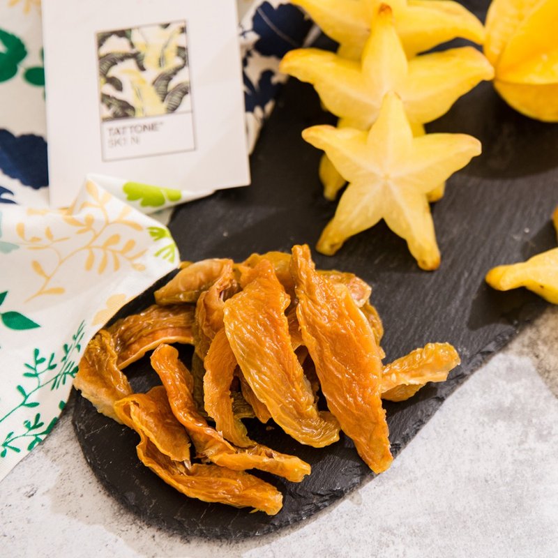 旷野文农 | 台湾小农杨桃干 150g - 水果干 - 新鲜食材 橘色